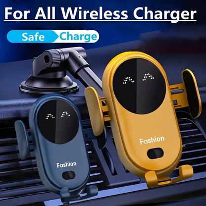 Wireless car phone holder charger