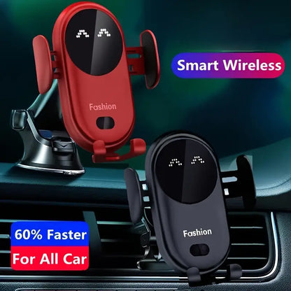 Wireless car phone holder charger