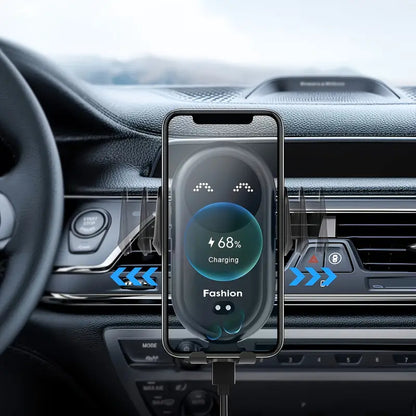 Wireless car phone holder charger