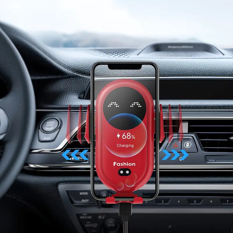 Wireless car phone holder charger