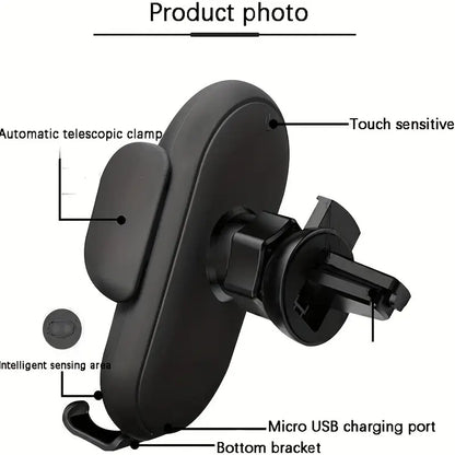 Wireless car phone holder charger